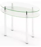 Glass dining table D-11-1 with tempered glass and chrome legs order